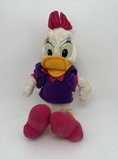 Vintage Disney Daisy Duck Plush Stuffed Toy 14" Disneyland Purple Top  P5