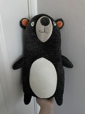 Pillowfort Black Bear Big Plush Throw Pillow Stuffed Soft Toy 15.5" Target 2017