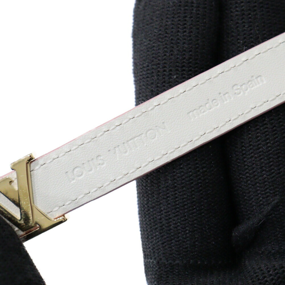 Louis vuitton Bracelet LV Iconic M8088 Canvas x Leather Rose Clair