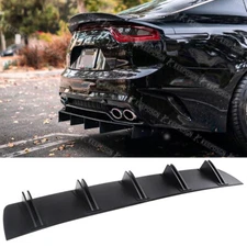 For KIA Forte Optima Rear Diffuser 10 Fins Bumper Lip Splitter Spoiler Body Kit
