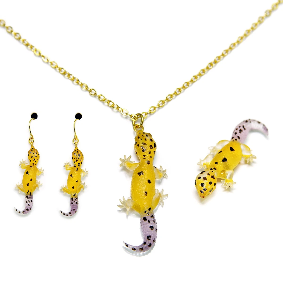 Leopard gecko necklace sale
