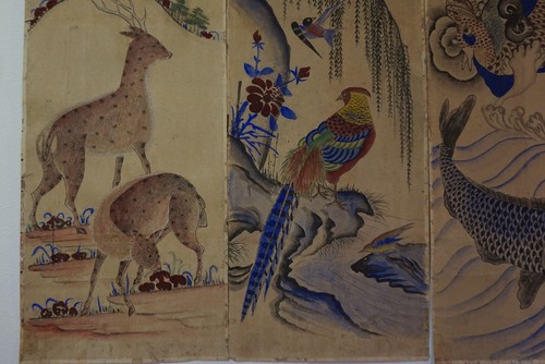 Very Rare Korean Joseon Dynasty 18th~19th Century 8 Panel Screen Set - 第 8/12 張圖片