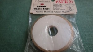 50 Glass Tags Blank Name Them & Claim Them! Value Pak