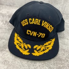 Vintage Uss Carl Vinson CVN-70 Chapeau New Era Dupont Visière Pro Model M/L USA