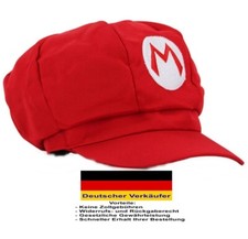 C24  SUPER MARIO Mütze Cap Erwachsene Fasching Karneval Kostüm Verkleidung