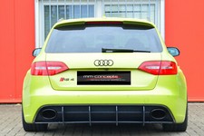 Cup Diffusor Ansatz für Audi RS4 B8 Heck Ansatz Stoßstange Rear Splitter ABE ABS