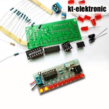 Bausatz 10 Kanal LED Lauflicht mit NE555 + CD4017 / Platine Lernpaket Chaser