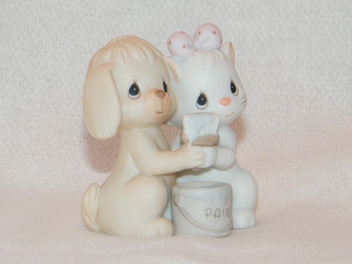 Vtg. '91 Members Only Enesco Precious Moments True Blue Friends Figurine  Signed - Picture 9 of 12