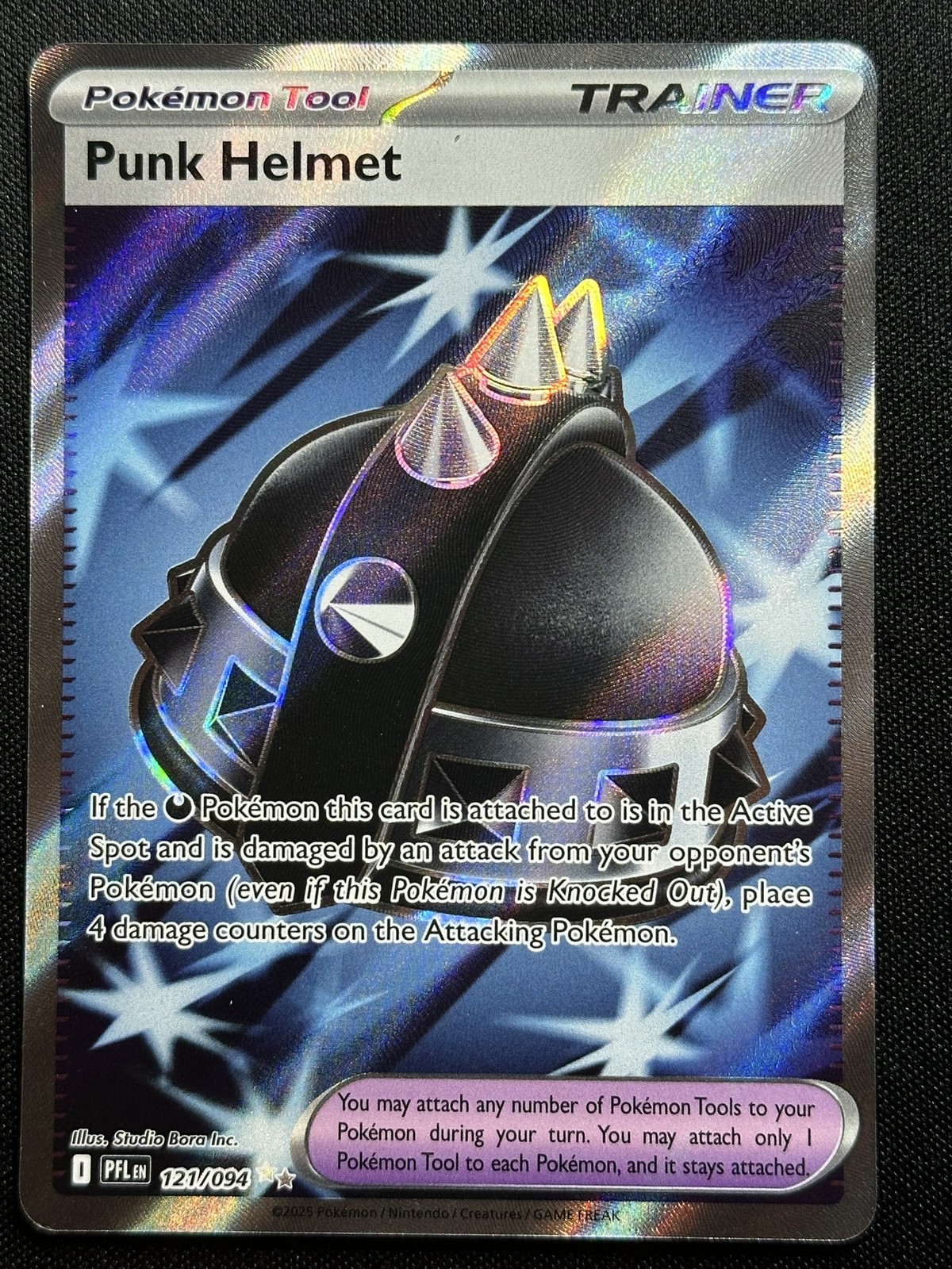 Punk Helmet Ultra Rare ME02: Phantasmal Flames 121/094 LP-NM Pokemon Card