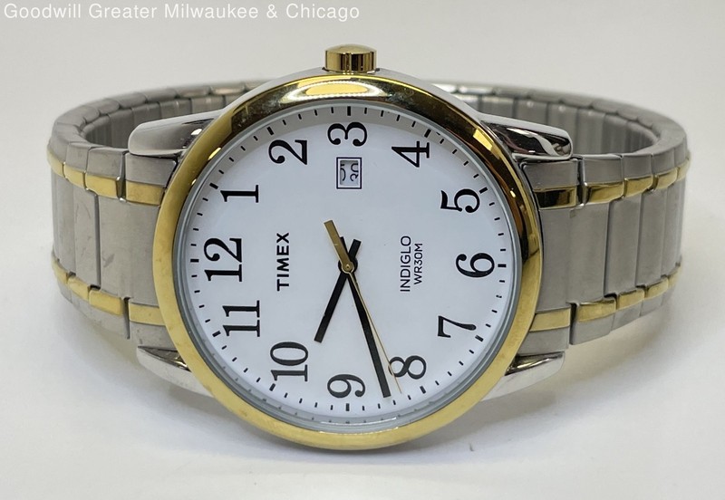 Two-Tone Timex Stainless-Steel Back Wristwatch 63.3g