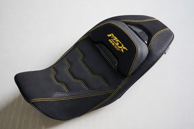 Passend für HONDA GROM MSX 125SF 16-2020 Ersatz Sitzkissen Paar Gelb Logo