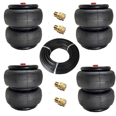#ad #ad SET of 4 #2600 Denominator II Airbags Air Suspension 1quot; Taller 50ft 3 8quot; Airhose $263.96