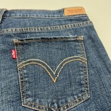 Levi's 515 Bootcut Jeans Womens 14M Blue Medium Wash Mid Rise Stretch Denim