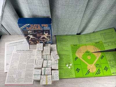 Statis Pro Baseball Game Avalon Hill 1984 Season Complete W/ Blank Scorecards