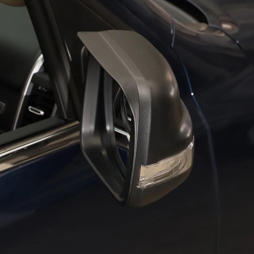 Pair Rearview Side Mirror Rain Eyebrow Cover Trim Black For Dodge RAM 1500 18+ - Picture 7 of 10