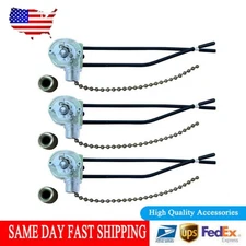 CEILING FAN SWITCH ZING EAR ZE-109 TWO-WIRE LIGHT SWITCH WALL LIGHTS PUL 3PACK