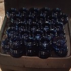 Lot of Small Blue Glass Jars Containers - Blue Jar Bottles — photo 1
