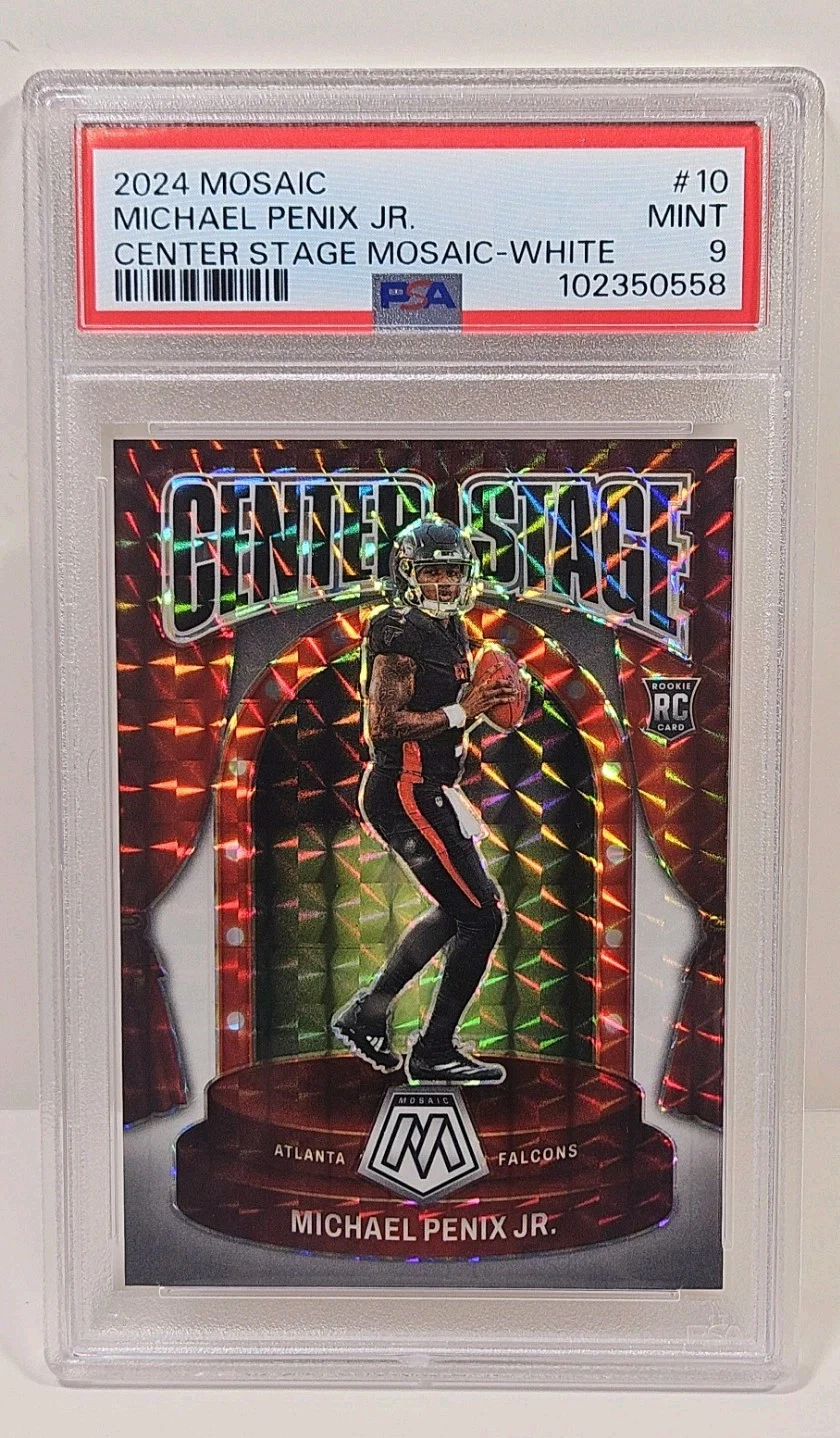 Michael Penix Panini Mosaic Center Stage #10 White
