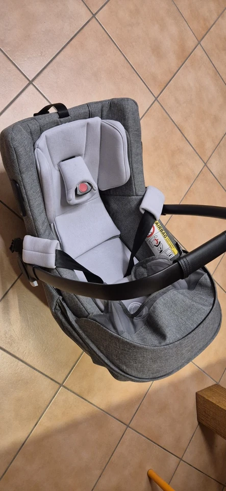 Seggiolino ovetto bugaboo auto turtle air nuna grigio compatibile con base 360° - Immagine 3 di 4