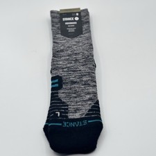 Stance Merino Mid Wool Performance Crew Socks Mens Medium 6-8.5 Nwt Black Stance Merino Mid Wool Performance Crew Socks Mens Medium 6-8.5 Nwt Black