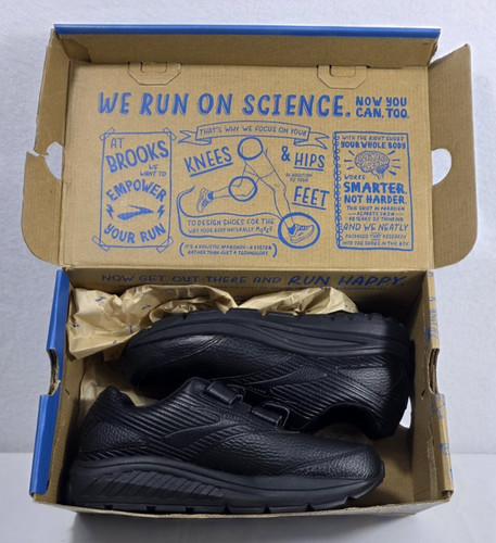 Brand New Brooks Addiction Walker V-Strap 2 Black Walking Shoes Women’s Size 7 B