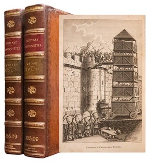 1812 Military Antiquities History of the English Army Copper Plates 11" Tall