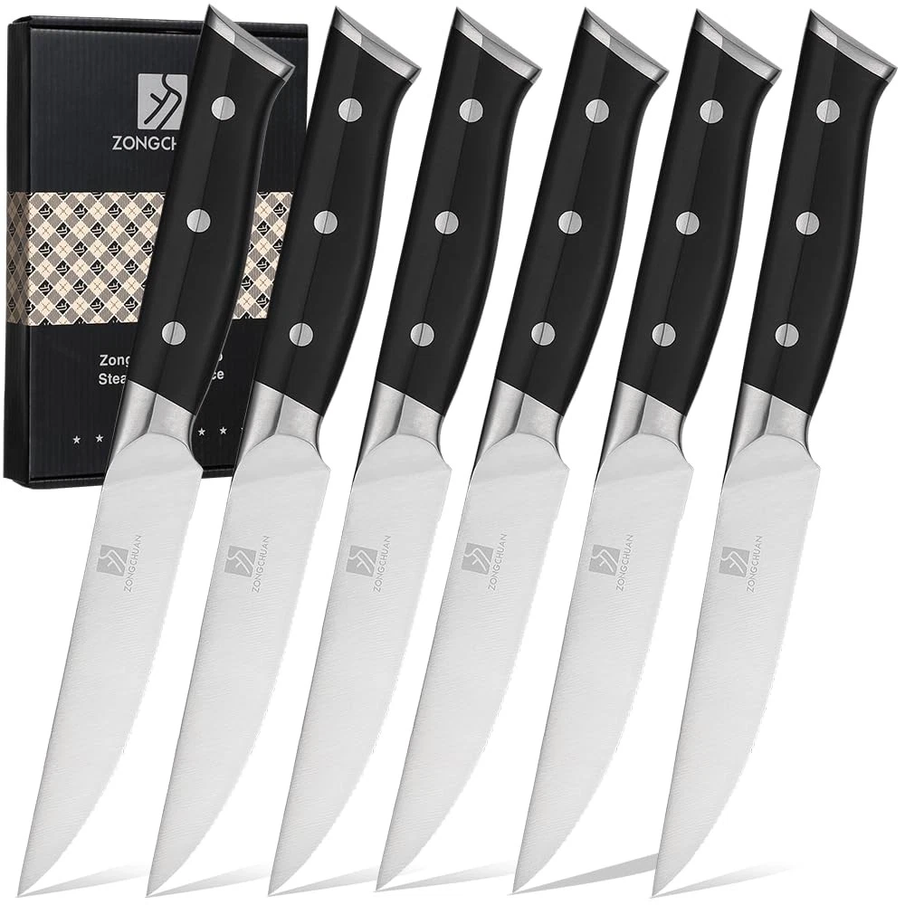 Medium Steak Knives Set of 6, 4.5 Inch High-Carbon Stainless Steel Serrated S...
Opens in a new wind