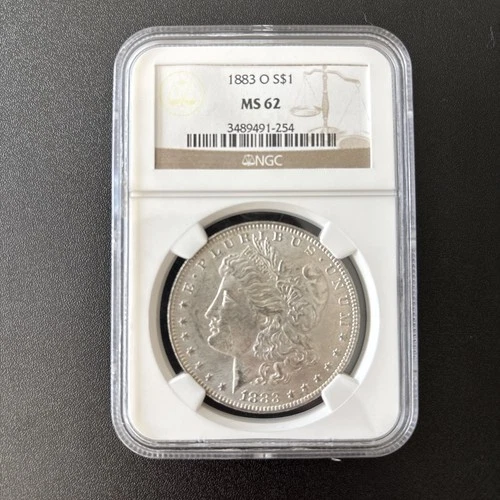 1883-O Morgan Dollar NGC MS62 Uncirculated 90% US Silver Coin