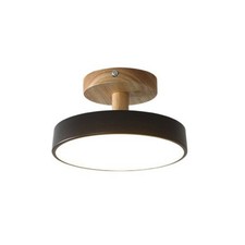 Nordic Entrance Hallway Ceiling Lamps Balcony Wood Round Cloakroom Dining Room