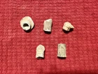 LOT OF 5 DUG SHOT CIVIL WAR BULLETS Confederate and Union. From Petersburg Va.