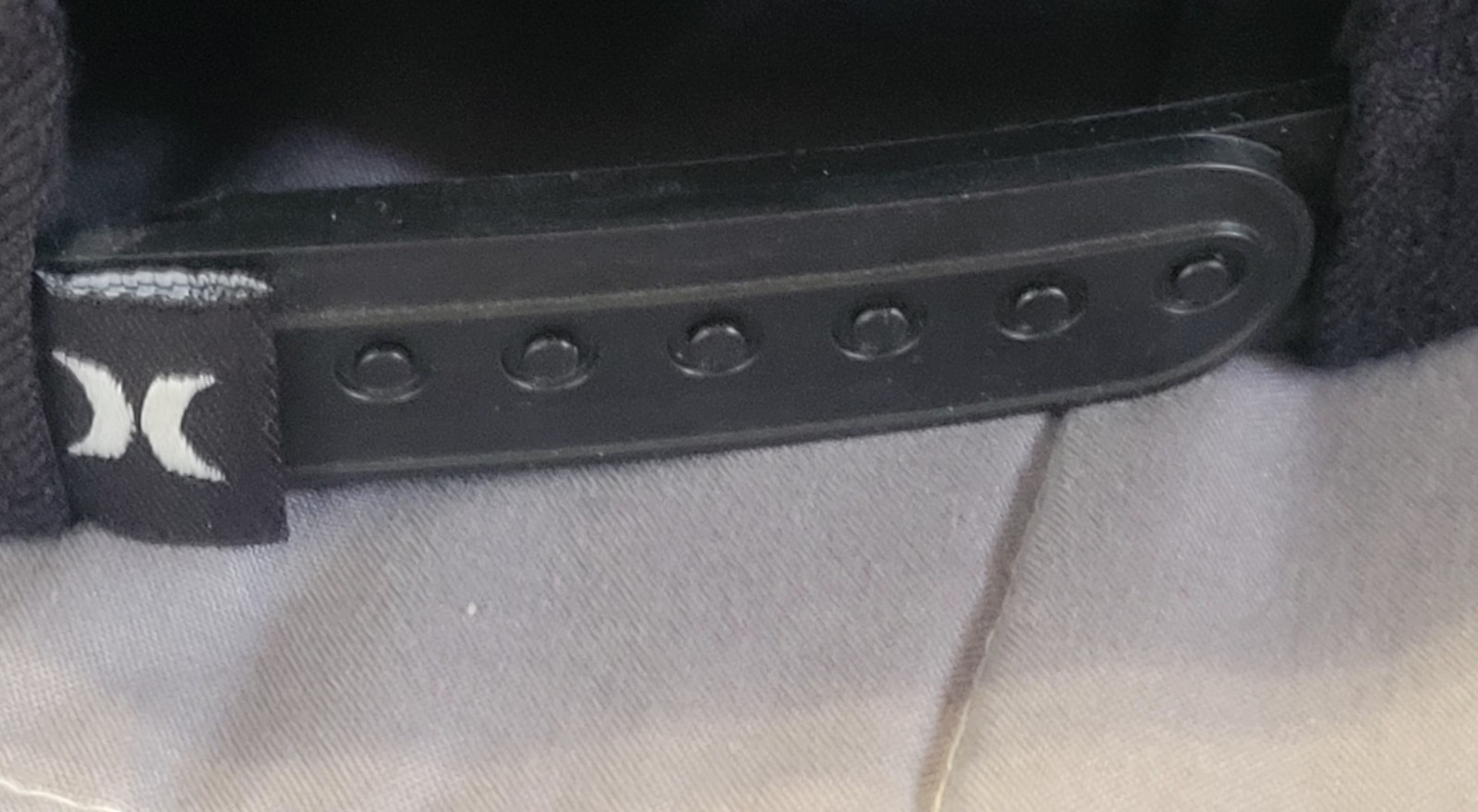 Hurley Hat Cap Snap Back Black Gray Patch Mens Wo… - image 4