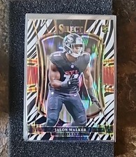 2025 Panini Select - Premier Level Jalon Walker #146 Zebra Shock Prizm (RC)