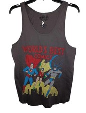 JUSTICE LEAGUE Men's Tank Top Sleeveless Shirt SMALL GRAY
