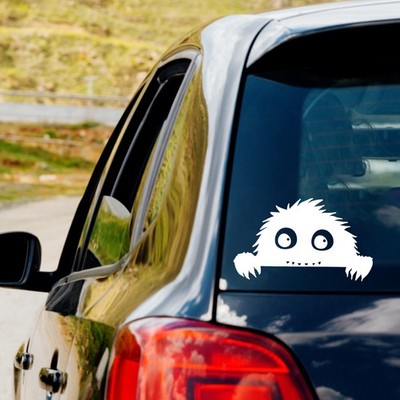 Peeking Monster Vinyl Decal Sticker Car Truck Window Laptop Water Bottle