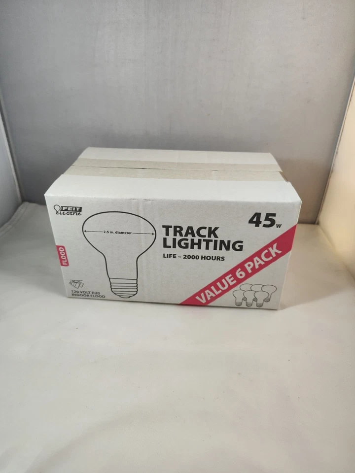 Feit Electric 45w R20 E26 120V Indoor Flood Bulbs Value 6 Pack Track Lighting  - Image 4 of 4