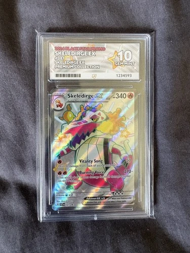 Pokemon TCG Skeledirge EX 081 Black Star Promo ACE GEM MINT 10