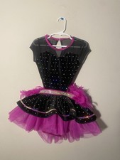 Girls Kids Weissman Latino Dance Dress Heathers Size SC