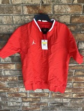 Nike Jordan Team Lightweight SS Coaches Jacket Mens Red CV5858-657 Size Small