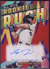 2024 SAL FRELICK Topps Chrome Update AUTO All-Etch Rookie Rush Red Ref /5 SSP RC