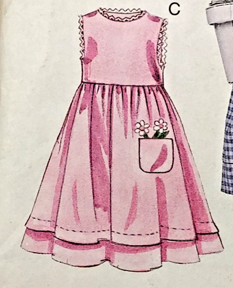 McCall's M6304 Toddlers' Rompers, Dress, Jacket, Shirt, Boys Girls size 2,3,4 - Image 4 of 4