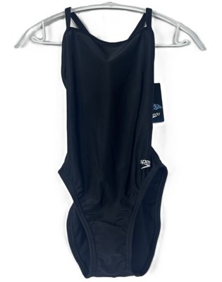 Speedo Women's Swimsuit One Piece ProLT Eco Flyback Solid, Black, Size 28