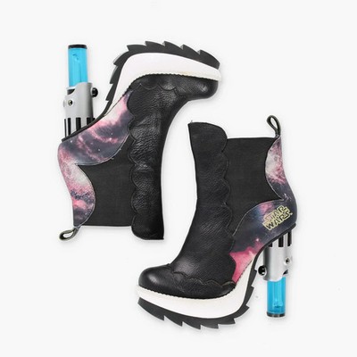 IRREGULAR CHOICE Star Wars 'Tatooine' Light Up Lightsaber Heeled Boots (38)
