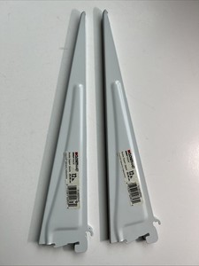 ClosetMaid 285300 12 inch White Shelf Track Brackets Qty. 2