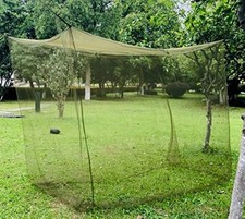 Portable Mosquito Net 10 Bulk Pack for Camping and Bed - Fine Mesh Bug Net wi...