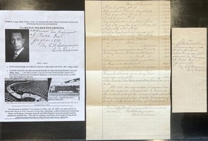 UNION PACIFIC RAILROAD ENGINEER GREAT FALLS MT POLL TAX DOCUMENT SIGNED 1898