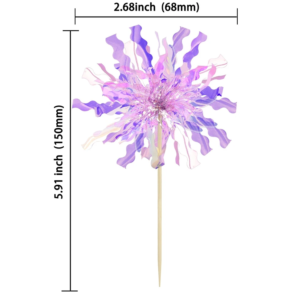 30 piezas adornos de papel de aluminio para cupcakes de fuegos artificiales para cumpleaños, boda, fiestas de San Valentín Foto 2 de 4