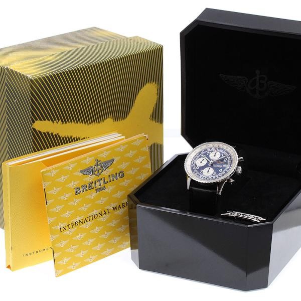 BREITLING NAVITIMER A13322 SS Black Silver