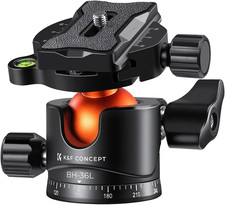 36Mm Metal Tripod Ball Head 360 Degree Rotating Panoramic with 1/4 Inch Quick Re