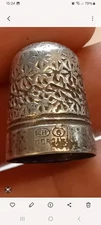 Antique Dorcus CH 6 Metal Thimble