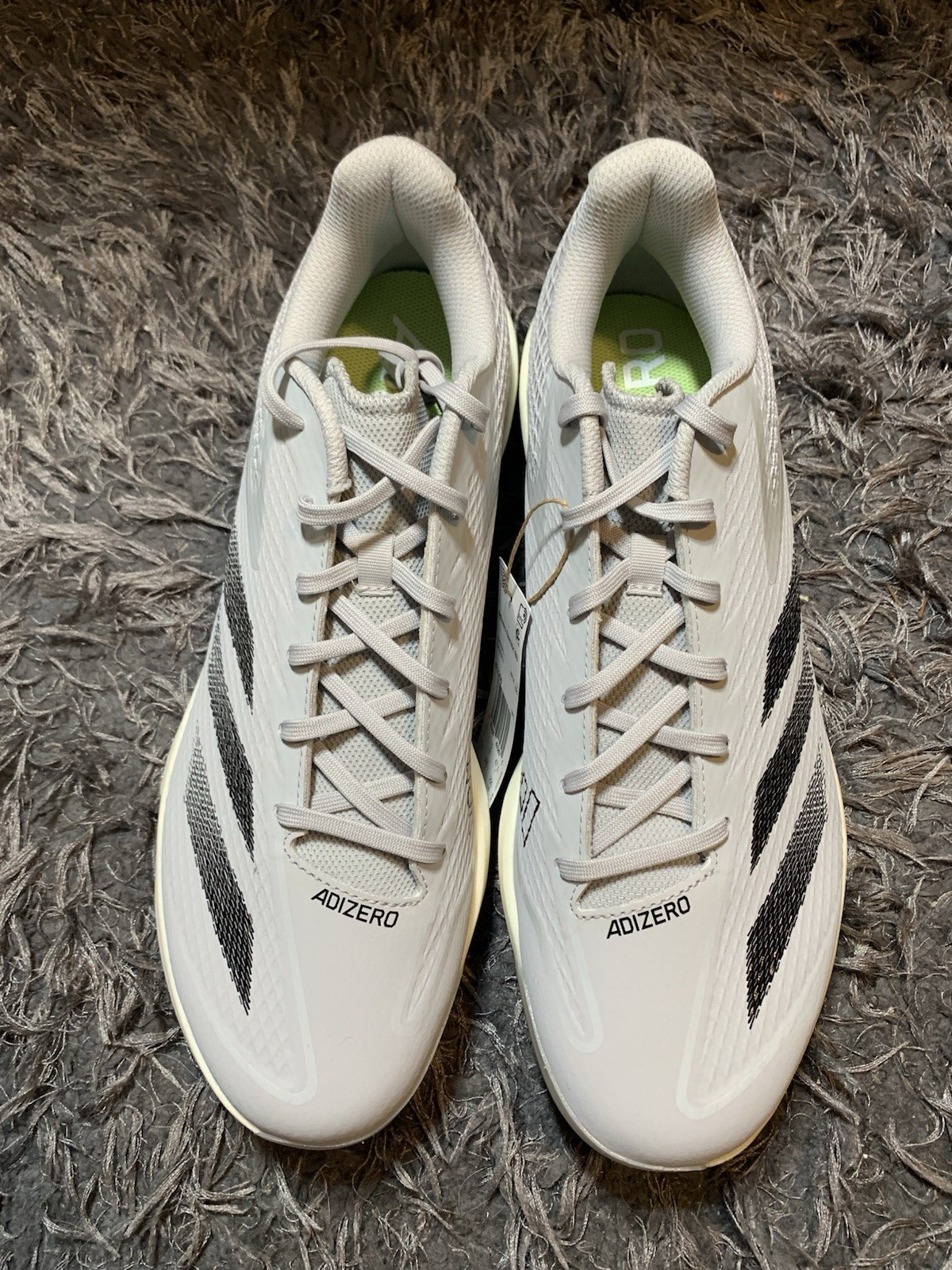 Adidas Adizero Electric Baseball Metal Cleats Men Sz 12.5 Grey Black IF3266 NEW thumbnail 4